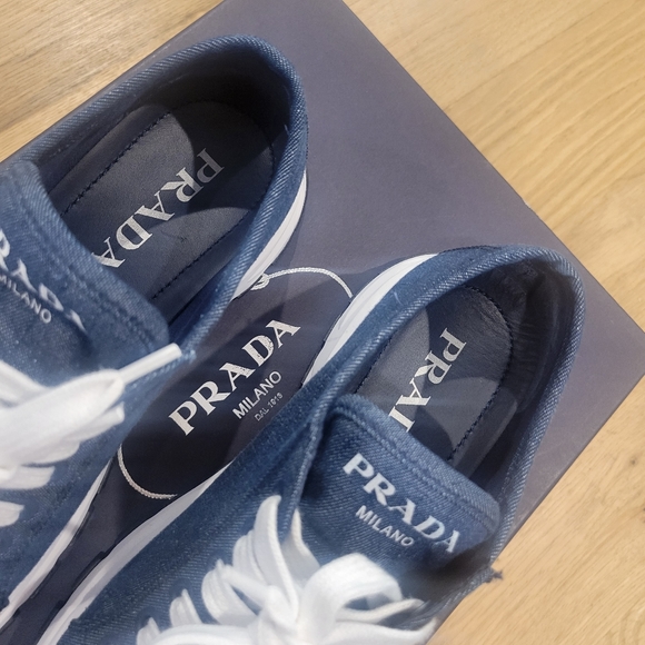 Like new Prada Women's Denim Sneakers - Picture 7 of 10